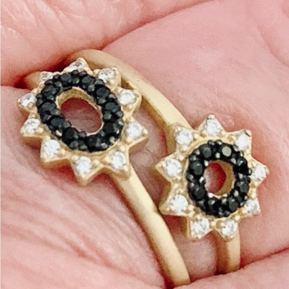 Freida Rothman Authentic Signature Marquise Station 2-Stack Ring - Picture 7 of 10